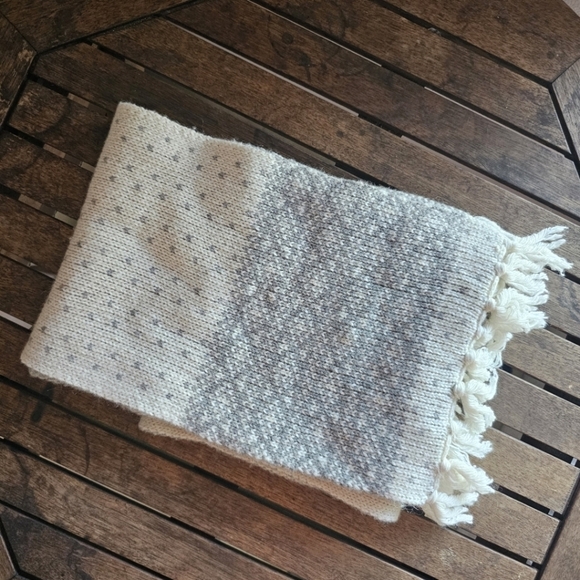 Talbots Accessories - NWT Talbots wool blend cableknit tassel gift Christmas warm soft winter scarf